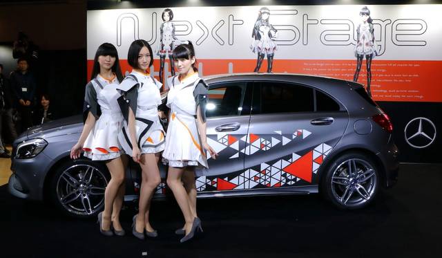 Perfume, collaborating on a campaign for the new A Class