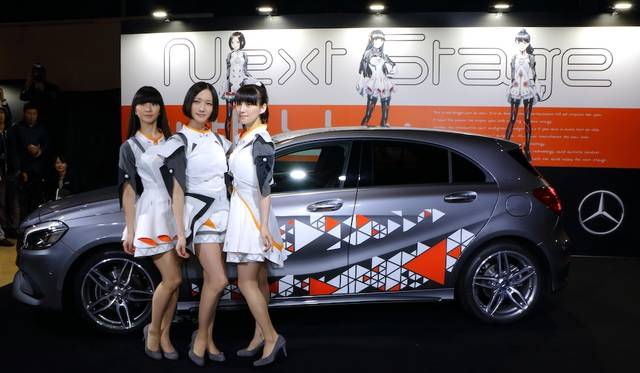 Perfume, collaborating on a campaign for the new A Class