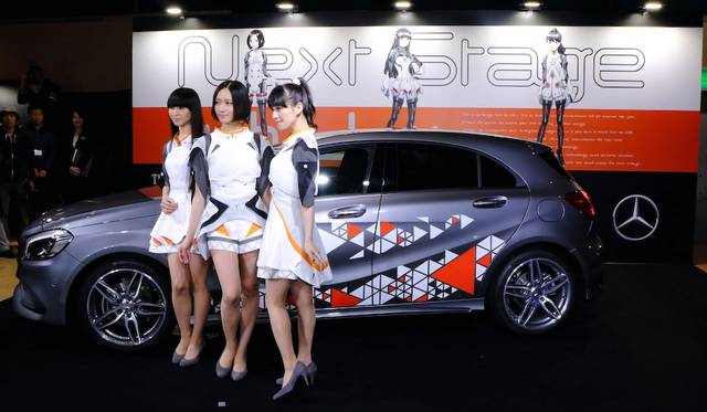 Perfume, collaborating on a campaign for the new A Class