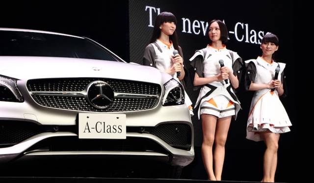 Perfume, collaborating on a campaign for the new A Class