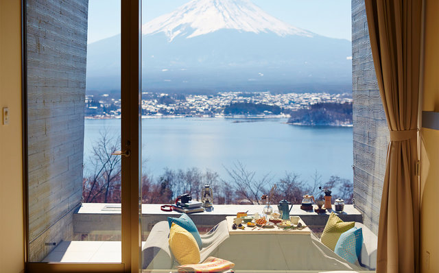 Mt. Fuji from HOSHINOYA Fuji Cabin