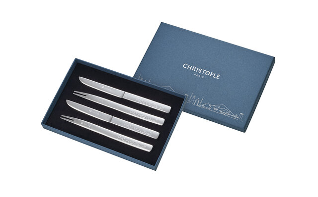 Christofle EAST MEETS WEST SKYLINE Petit Fork & Knife Pair Set