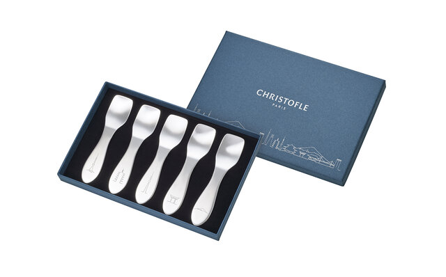 Christofle EAST MEETS WEST SKYLINE Dessert Spoon 5-Piece Set