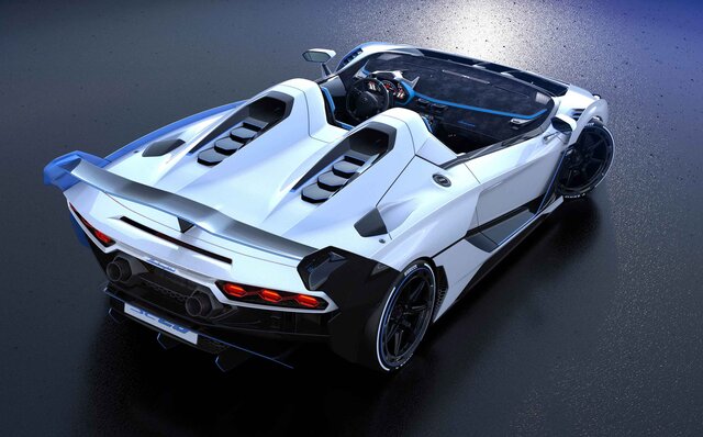 ランボルギーニ、スクアドラ・コルセが手掛けた公道仕様のオープントップレーシングカー「SC20」発表｜Lamborghini
