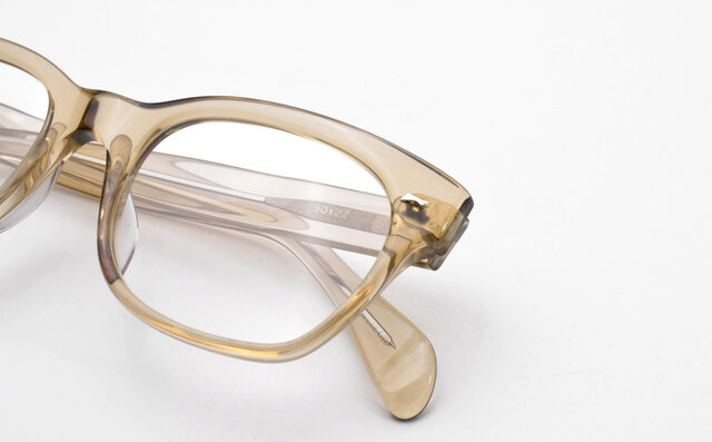 The iconic 'No. 3' celluloid glasses, representing the Showa era. New color: 'Smoky Whiskey' | NTS