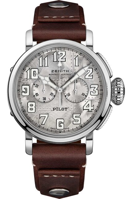 Pilot Type 20 Chronograph Silver Inspired by Vintage Aircraft Design｜ZENITH