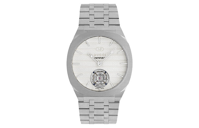 自社製造キャリバーを搭載した初のウルトラスリムウオッチ「GUCCI 25H」｜GUCCI