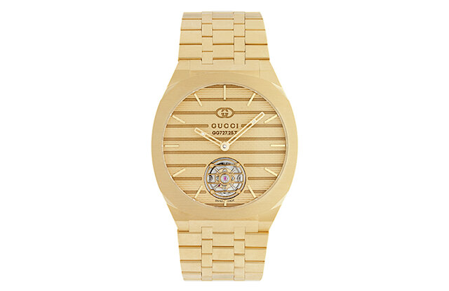 自社製造キャリバーを搭載した初のウルトラスリムウオッチ「GUCCI 25H」｜GUCCI