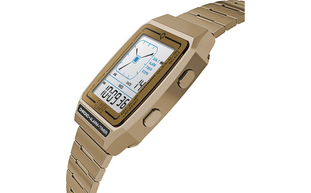 1980年代のデジタルアナログウオッチ復刻モデル「Q TIMEX Reissue Digital LCA」｜TIMEX