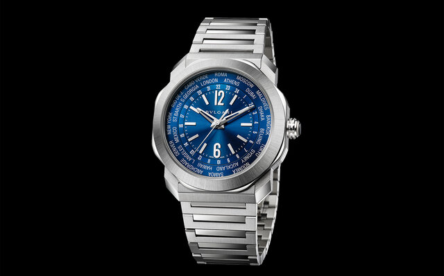 新統合型ムーブメントを搭載した「オクト ローマ ワールドタイマー」2機種が登場｜BVLGARI