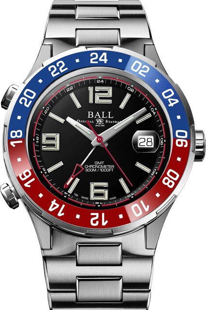 The "Roadmaster" with GMT Display Arrives with a "Pepsi" Bezel | BALL Watch