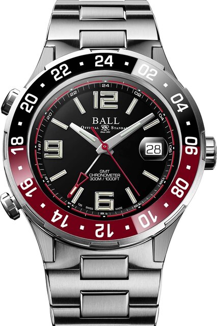 The "Roadmaster" with GMT Display Arrives with a "Pepsi" Bezel | BALL Watch