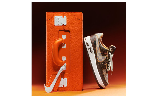 "Air Force 1" by Virgil Abloh Appears at Sotheby's Auction | LOUIS VUITTON x NIKE