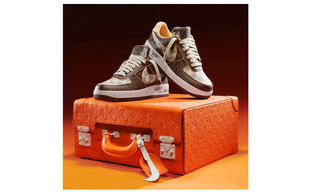 "Air Force 1" by Virgil Abloh Appears at Sotheby's Auction | LOUIS VUITTON x NIKE