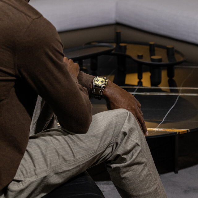 This is understated. A creation so refined it makes one squirm with delight!! This is what sporty chic is all about | TUDOR
