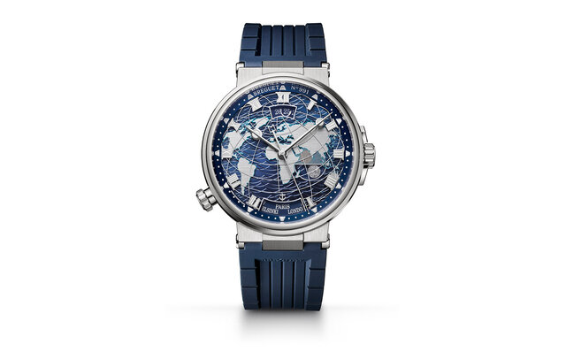 The Intricate Dialwork Reveals the New Direction of the Breguet Marine: The "Marine Équation Marchante 5557" Offers a World View with a Single Click | BREGUET