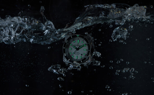 A pure impression emanates from this white diver's watch. The new "BR 03-92 Diver White" | Bell & Ross