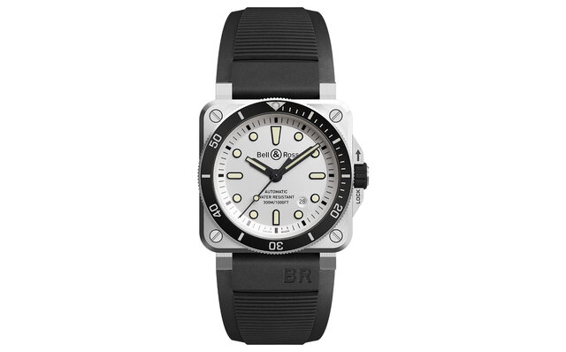  A pure impression emanates from this white diver's watch. The new "BR 03-92 Diver White" | Bell & Ross