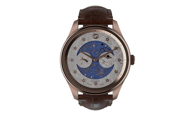 A humorous yet ultra-precise moon phase watch from the new Manufacture Gucci | GUCCI