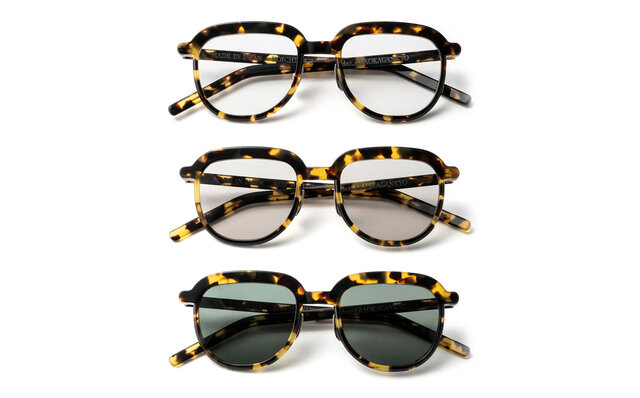 Eyeglass frames crafted from biodegradable "earth-return" bioplastic material | Araoka Glasses