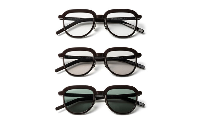 Eyeglass frames crafted from biodegradable "earth-return" bioplastic material | Araoka Glasses