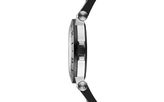 イエローのアクセントカラーが目を引く、定番「ブルガリ アルミニウム」の限定モデル｜BVLGARI