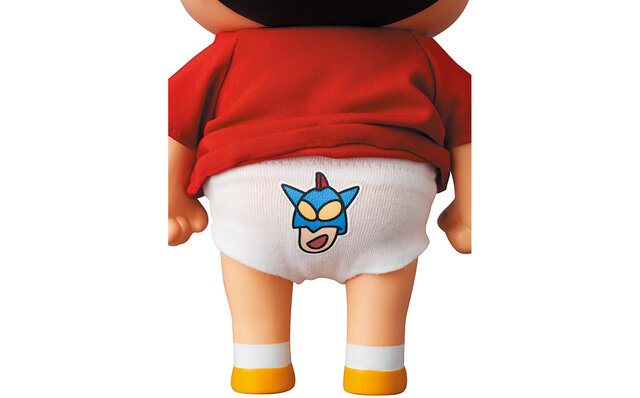 Shin-chan in his early anime design from "Crayon Shin-chan," which celebrated its 30th anniversary last year | MEDICOM TOY