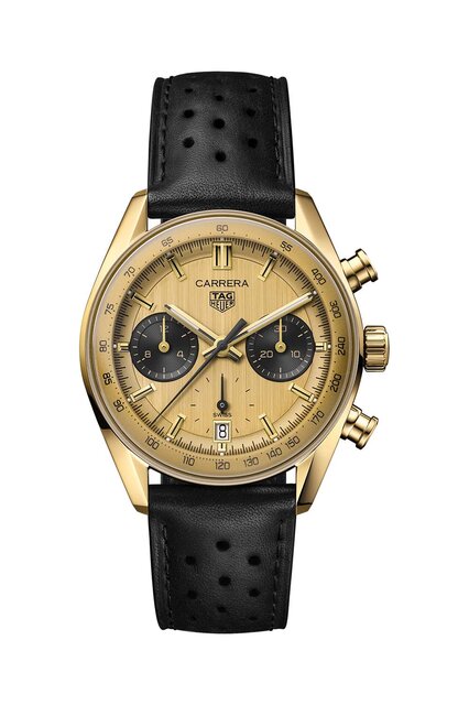 カレラ60周年の集大成を飾る、渾身のゴールドカラーモデルが登場｜TAG HEUER