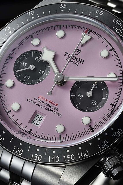 TUDOR Announces New "Black Bay Chrono Pink" with Striking Pink Dial