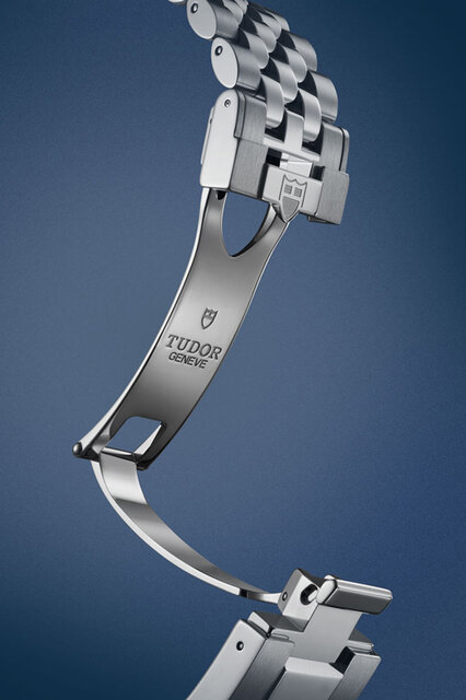 TUDOR Boutique Exclusive Model Wearing Tudor Blue: Black Bay Chrono “Blue” | TUDOR