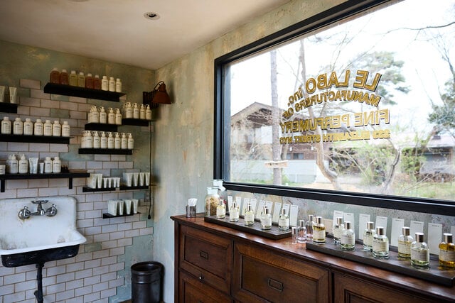 Discovering Scent Memories in the Greenery. Le Labo on Wheels is parked in Karuizawa