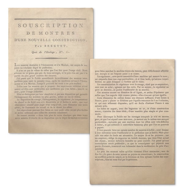 Breguet Subscription