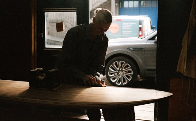 A Special Surfboard Born from Bentley's Craftsmanship
