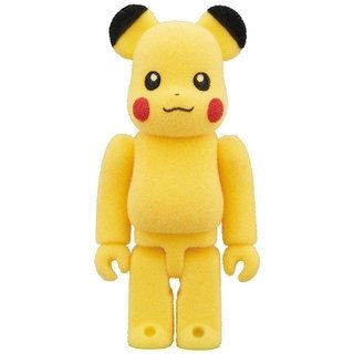 BE@RBRICK Pikachu Flocked Ver. 100% & 400%｜MEDICOM TOY