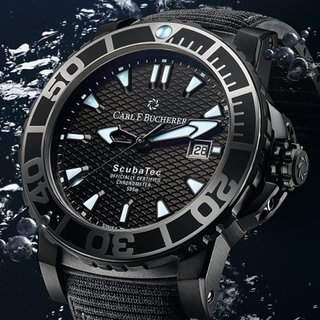 スタイリッシュな新作ダイバーズウオッチ「パトラビ スキューバテック ブラック」｜CARL F. BUCHERER