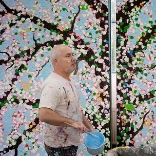 “桜”を描いた最新作を公開。ダミアン・ハースト個展がパリで開催｜ART