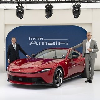 The successor to the Ferrari Roma, the "Amalfi," has arrived in Japan.
