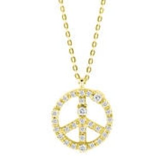 DAMIANI｜50本限定！　イエローゴールドの「ミニ シンボリ」ピースマークネックレス発売