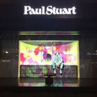 Projection Mapping at Paul Stuart Aoyama Store Window