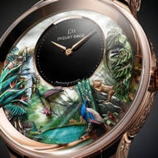 ハチドリは羽ばたき、孔雀が羽根を広げる。熱帯の営みをオートマタに写す｜JAQUET DROZ