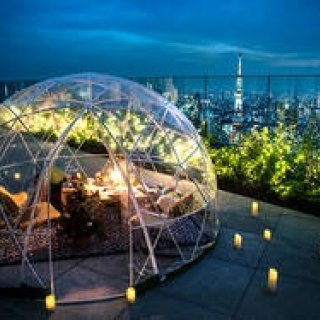 アンダーズ 東京のルーフトップ テラスに「星降る夜のクリスマスイグルー」｜EAT ギャラリー