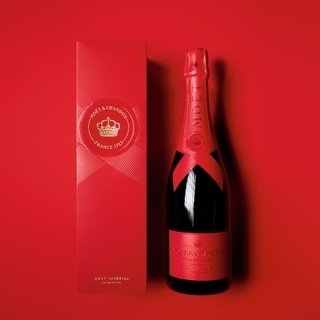 Moët & Chandon, adorned in “red,” symbolizing human connection.