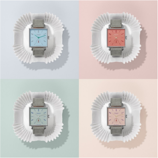 バウハウス調のシンプルさが美しい、ドイツを代表する時計ブランド「NOMOS」   四角くて、心弾む、美しいカラー ―― 新しいカラーテトラシリーズ・ 「テトラ プチ フォー」6月20日（水）発売