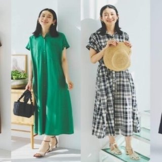 KEYUCAから環境にやさしく  上品見えするシルエットとデザインにこだわった 「リネン混ポケットシャツワンピース」が登場