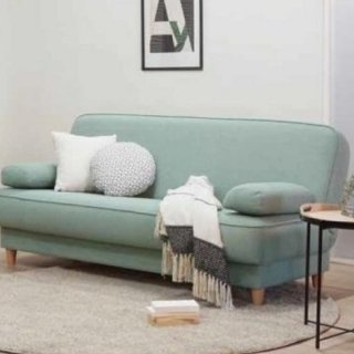Introducing "Neige," a sofa bed featuring the gentle texture of fluffy "bouclé fabric*" and an appealing rounded form. Its charmingly rounded silhouette makes it a delightful design.