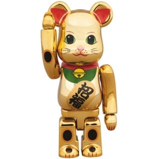 BE@RBRICK 招き猫 金メッキ 伍 100％