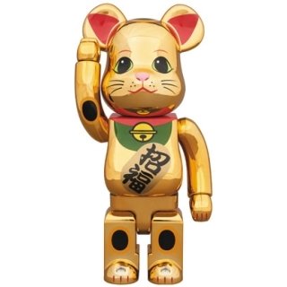 BE@RBRICK 招き猫 金メッキ 伍 400％