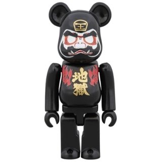 BE@RBRICK 地獄ダルマ 100％