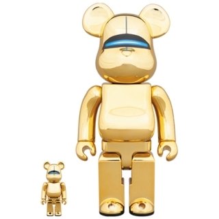 SORAYAMA SEXY ROBOT GOLD BE@RBRICK 100％ & 400％
