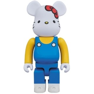 BE@RBRICK 400％ HELLO KITTY（青オーバーオール版）